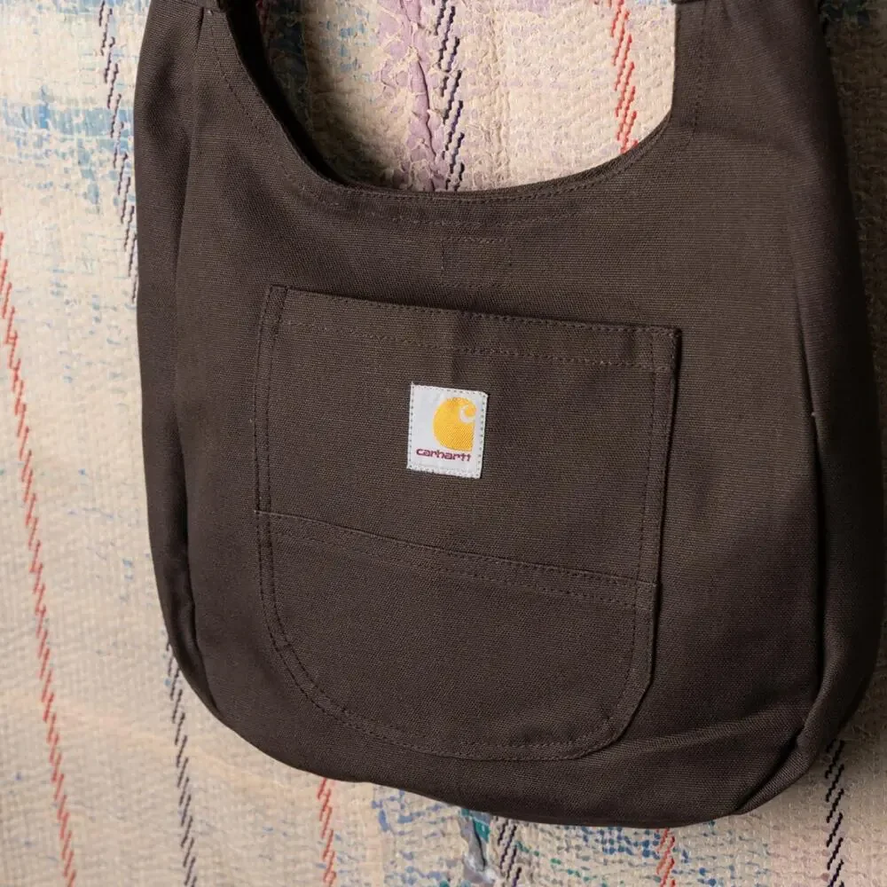 Upcycled handmade carhartt sling bag